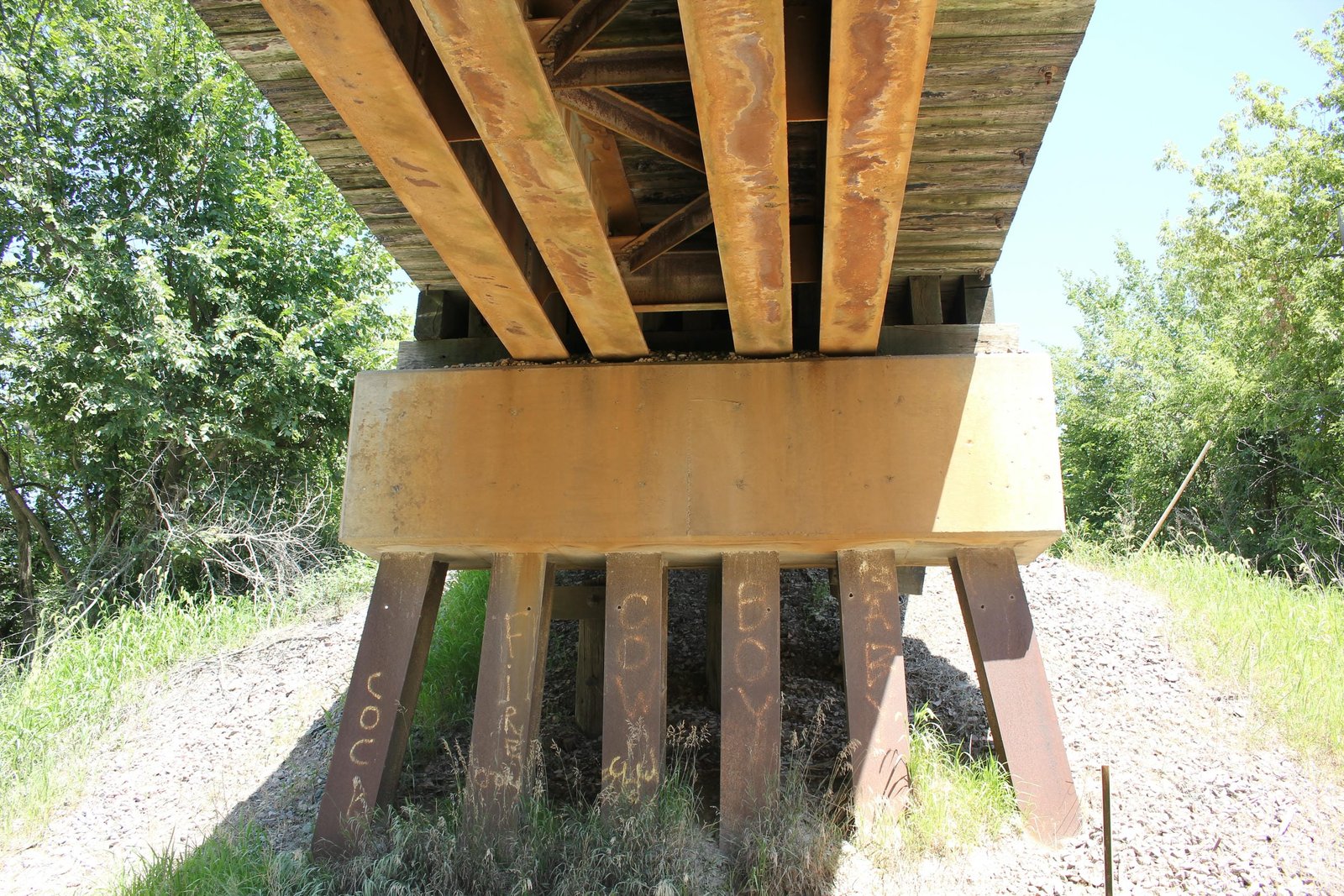 Under bridge